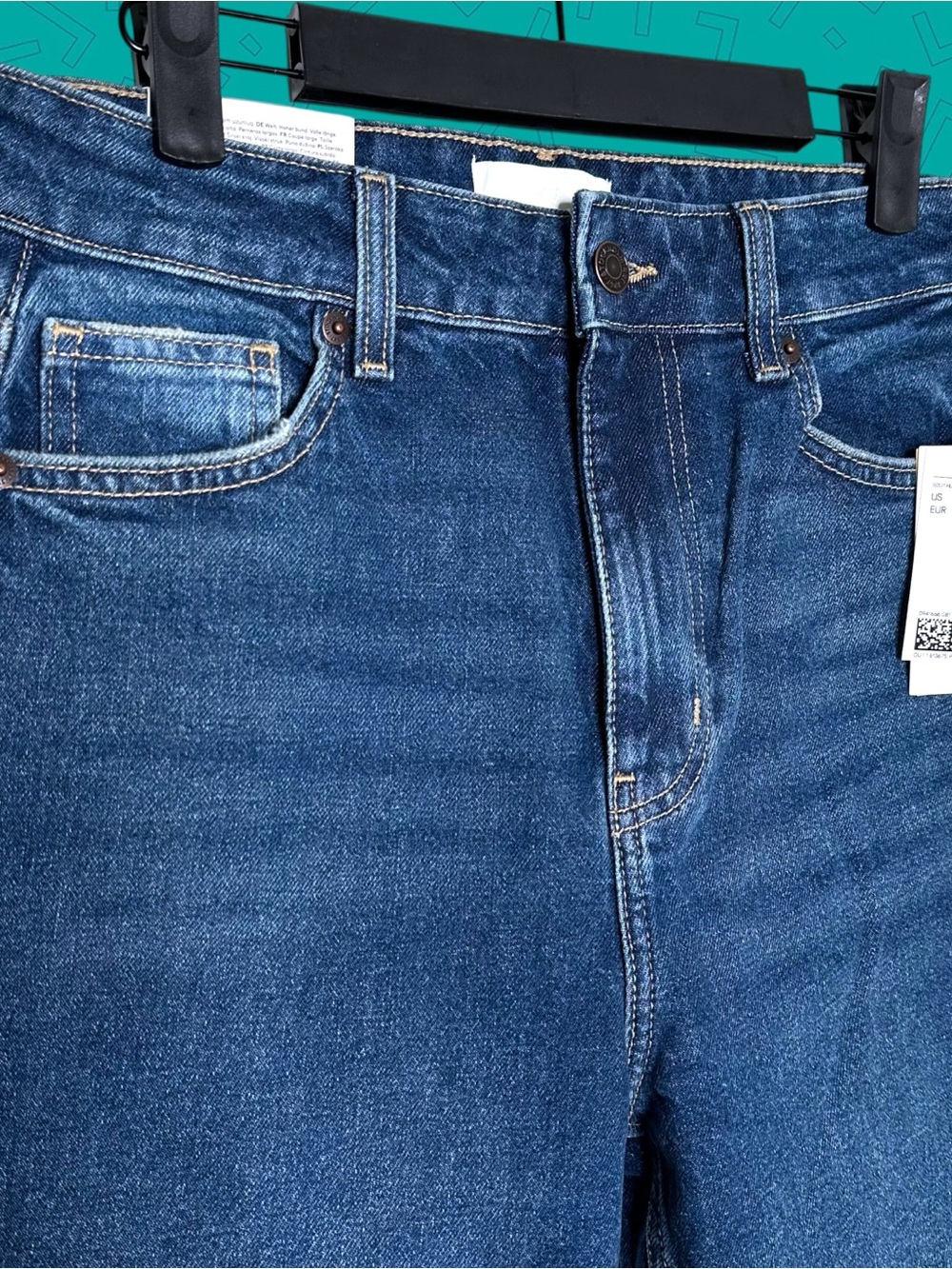 H&M High Rise Mom Denim Jeans
